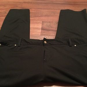 Black cotton pants.